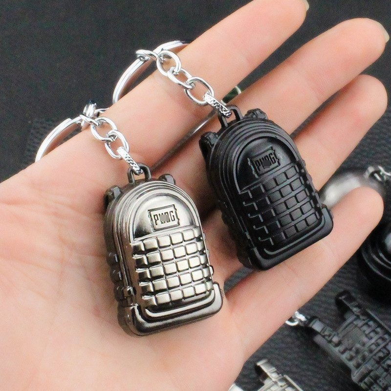 Wholesale popular games around cool pendant 3D mini weapon model key chain