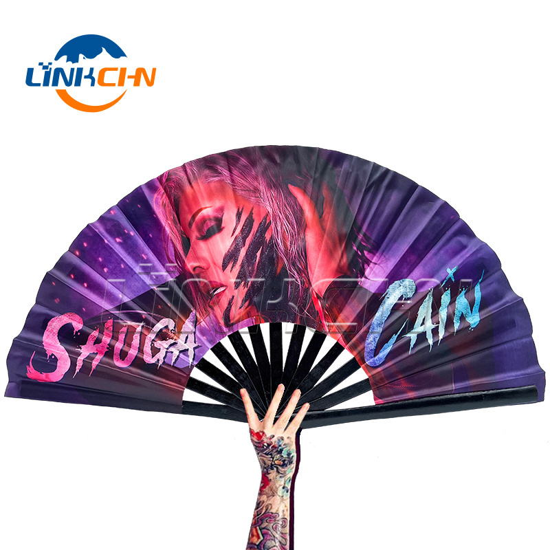 chinese regional large kung fu hand fan for events