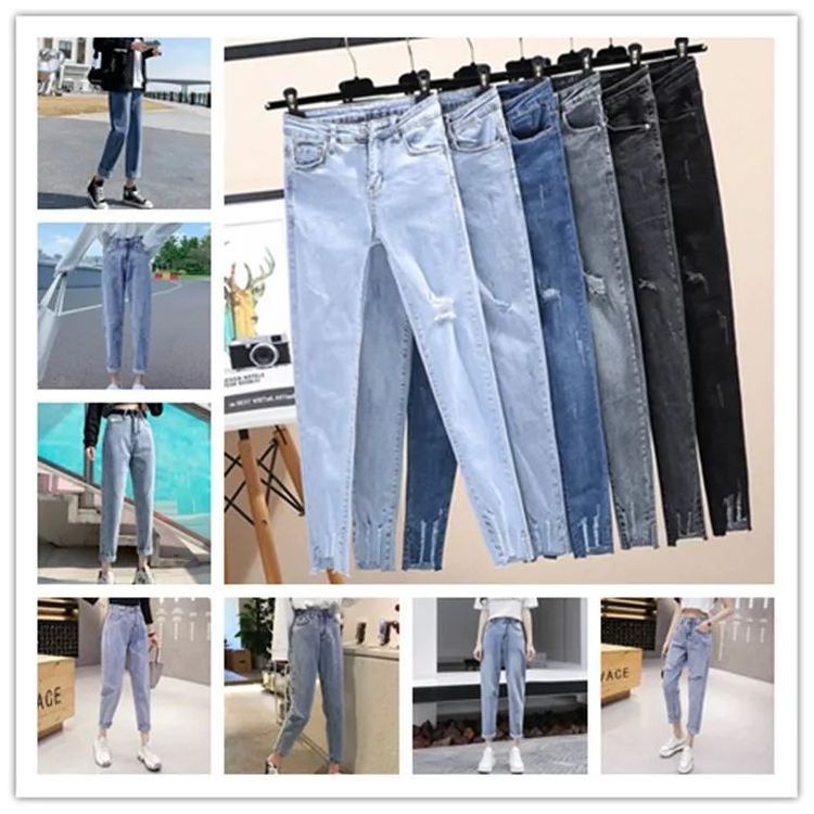 Casual Trousers stock jeans custom destroyed denim Jeans ripped skinny jeans men surplus stock lots clearance used clothing