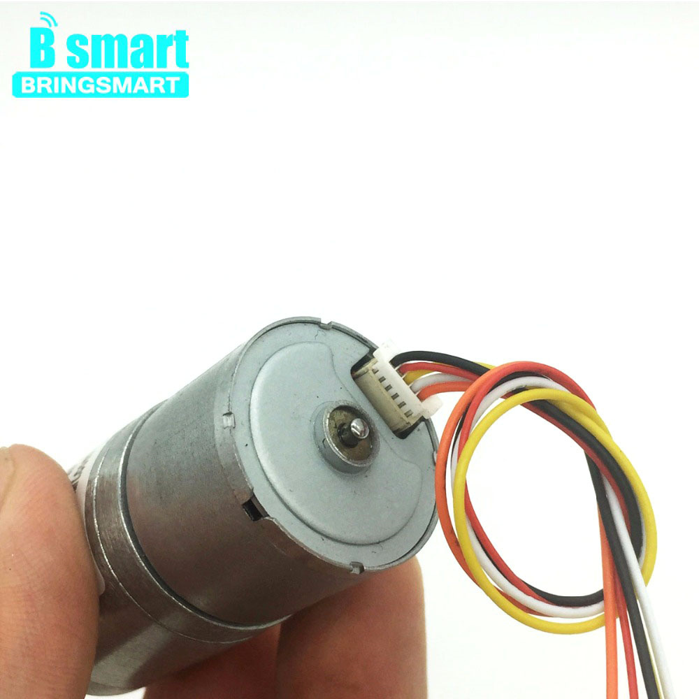 BringSmar JGA25-2418 Brushless DC Gear Motor 12V 24V High Speed 8.5-1977rpm Low Noise Reversible BLDC Motor for Toy Car Robot