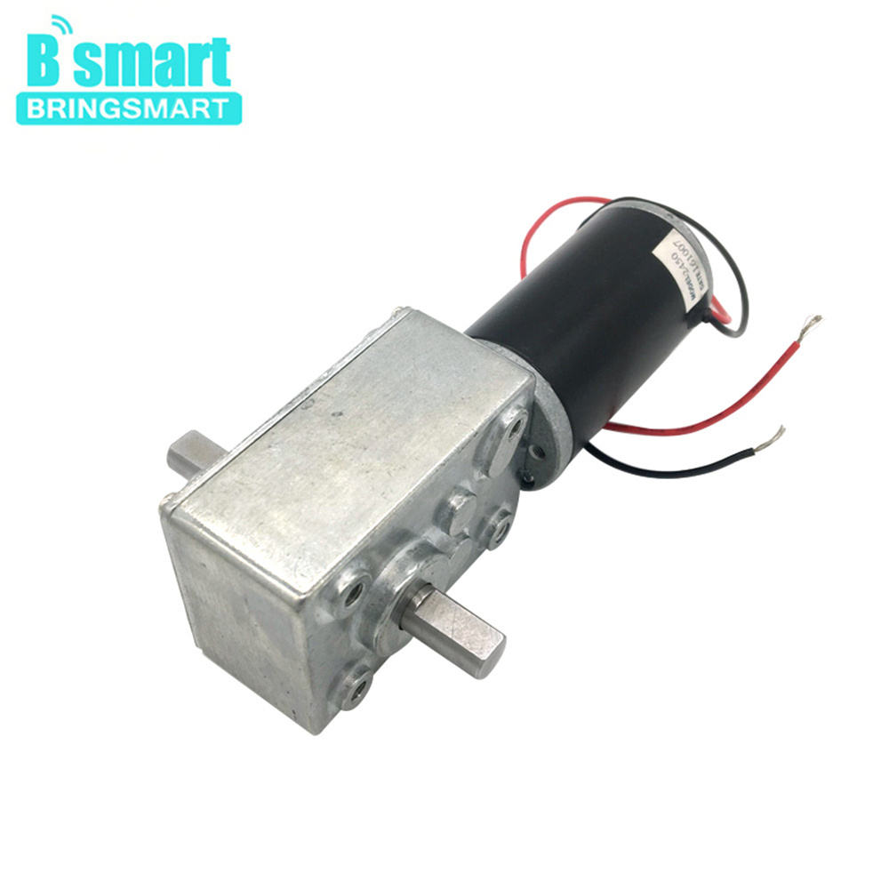 A58SW31ZYS 12-24V worm gear motor 7-470 rpm Reversed Dc Motor electric Dc Motor Double Shaft For Diy Experiment Brin