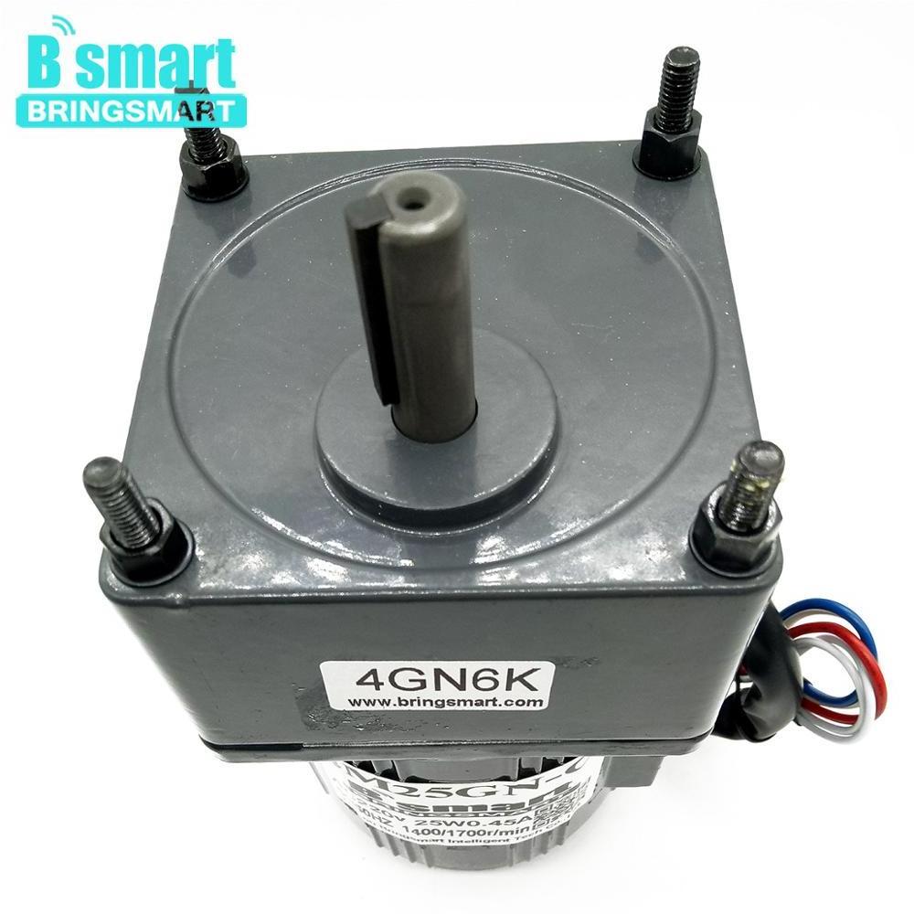 Bringsmart 220V 25W mini speed control single phase ac synchronous gear reducer motor