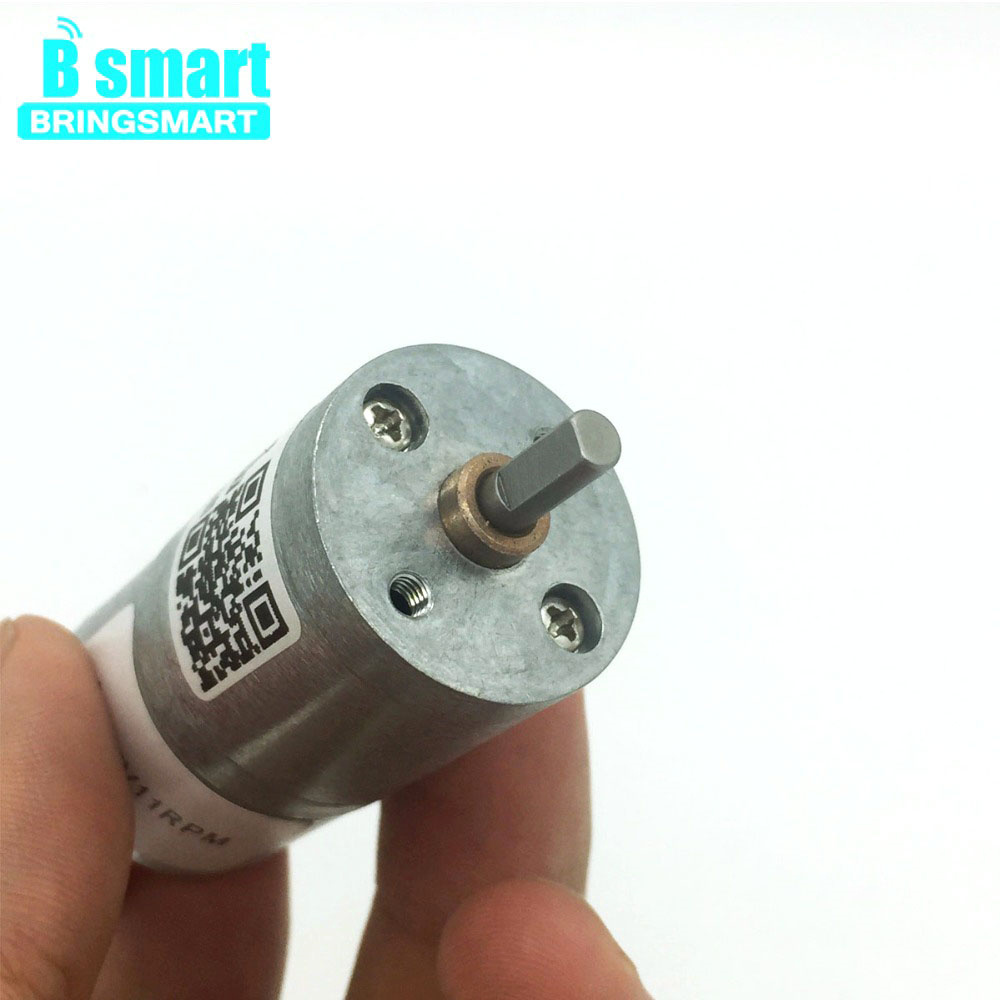 BringSmar JGA25-2418 Brushless DC Gear Motor 12V 24V High Speed 8.5-1977rpm Low Noise Reversible BLDC Motor for Toy Car Robot