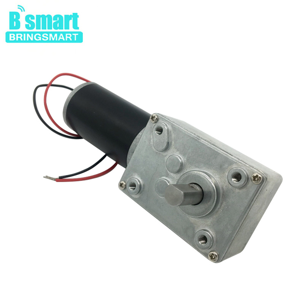 A58SW31ZYS 12-24V worm gear motor 7-470 rpm Reversed Dc Motor electric Dc Motor Double Shaft For Diy Experiment Brin