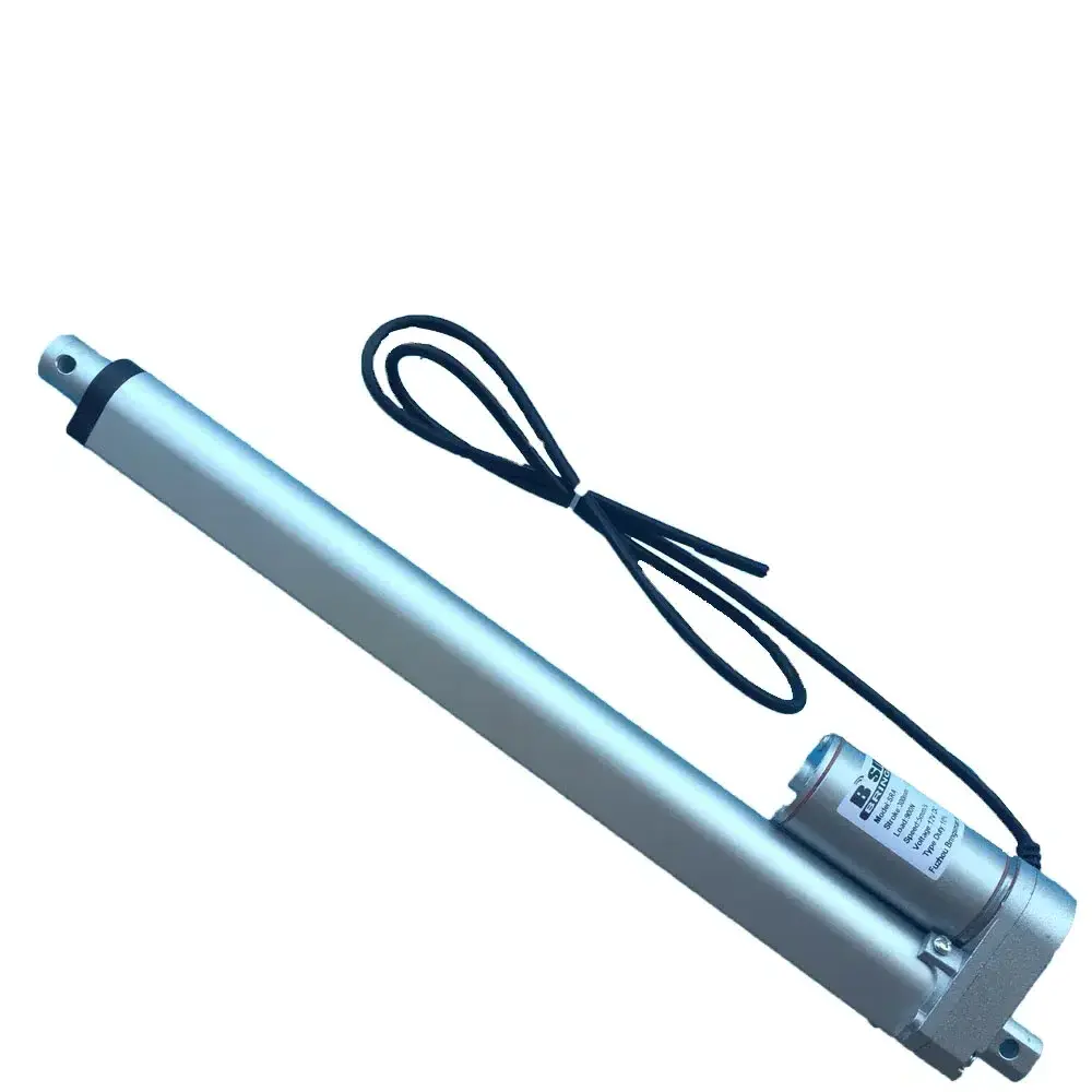 75mm 150mm 350mm 500mm 600 mm stroke 750 5000n with encoder potentiometer feedback solar 12 V reciprocating fast linear actuator