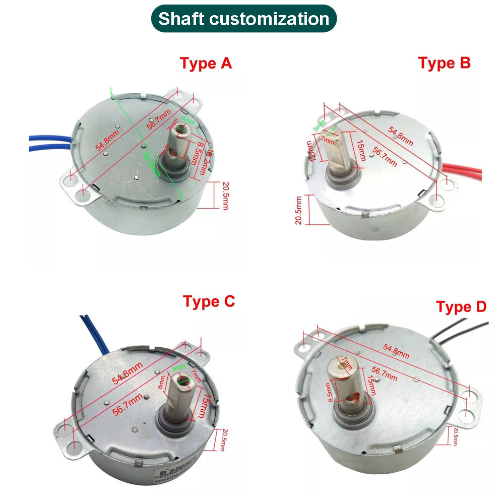 TYC-50 tyc50-10 tyc50 49tyz 49tyj ty49 ty 50 50ktyz 50tyz g synchron Fan Microwave Oven 5- 220V 110V AC Gear Synchronous Motor