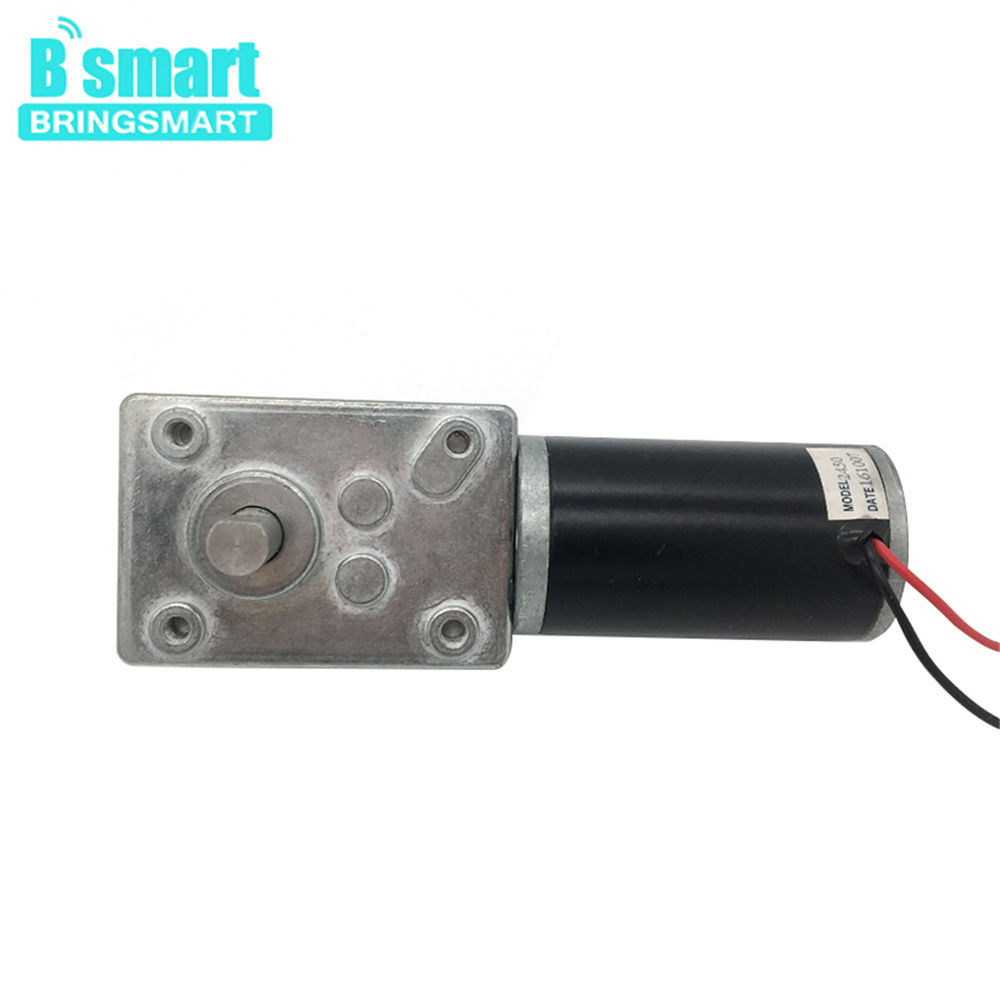 A58SW31ZYS 12-24V worm gear motor 7-470 rpm Reversed Dc Motor electric Dc Motor Double Shaft For Diy Experiment Brin