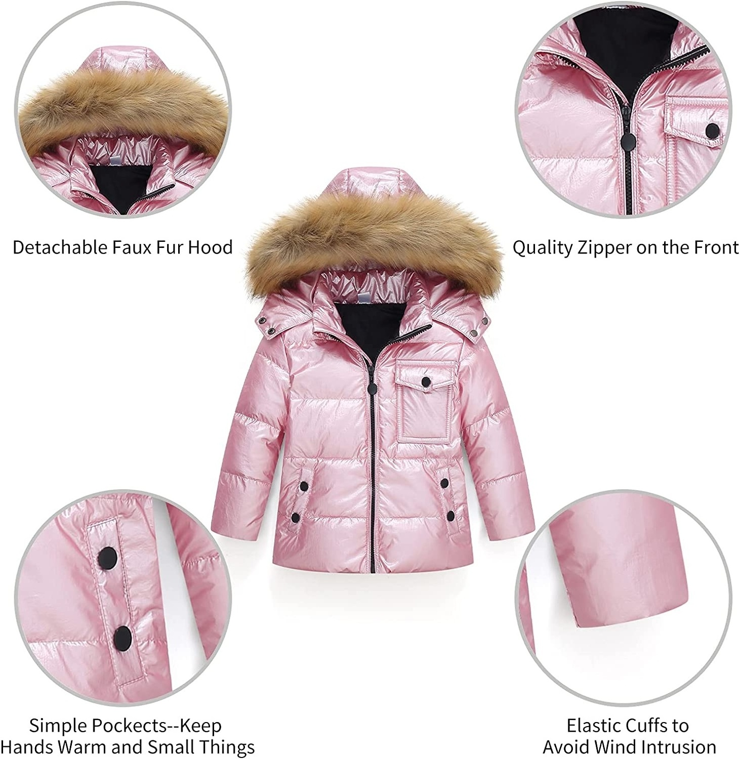 Newest design winter warm kids jacket waterproof jumpsuit ski snow suit for body girls