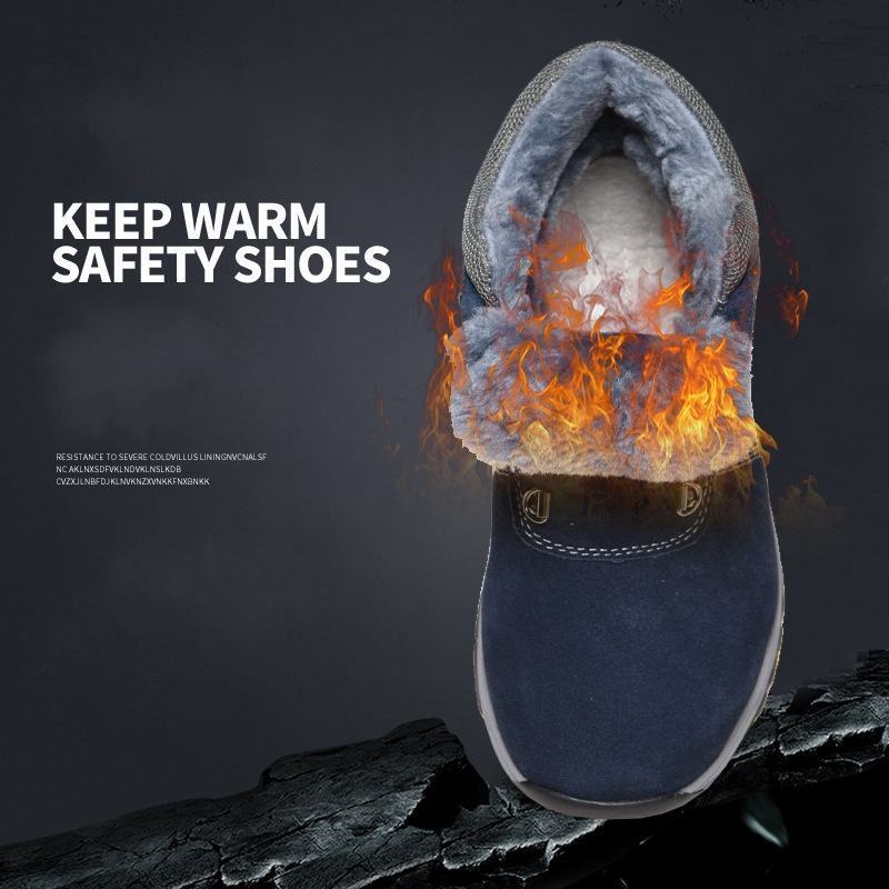 Lightweight Winter Warm Athletic Footwear Mens safety Boots Industrial Safety Shoes for winter