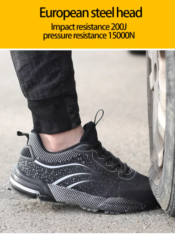 New design CE standard fashion sports Light weight steel toe breathable comfortable wearing slip resistant work safety shoes