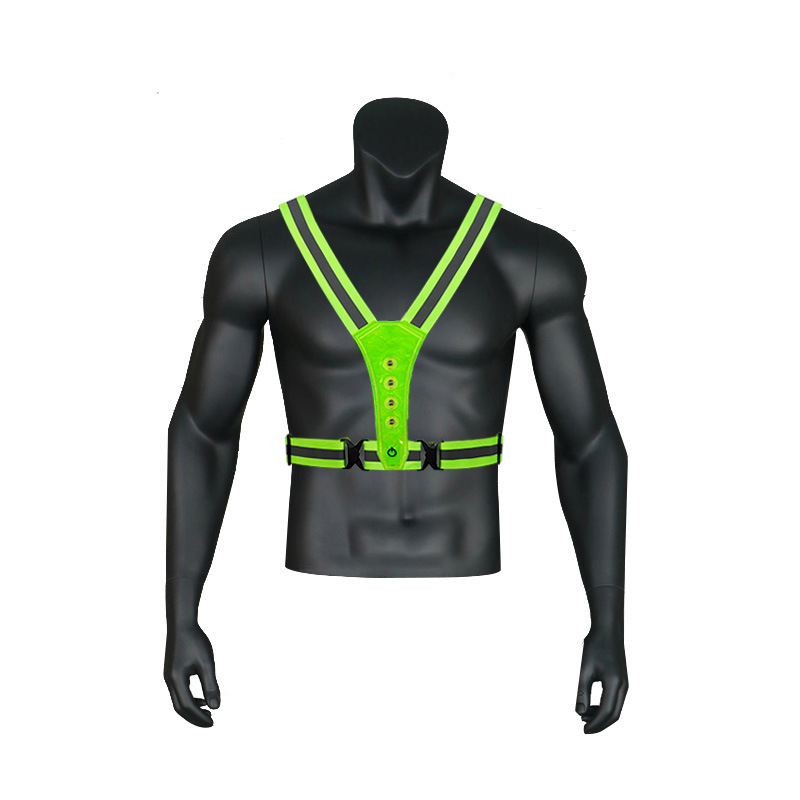 personal protective equipment cycling engineer led light reflective night running safety vest