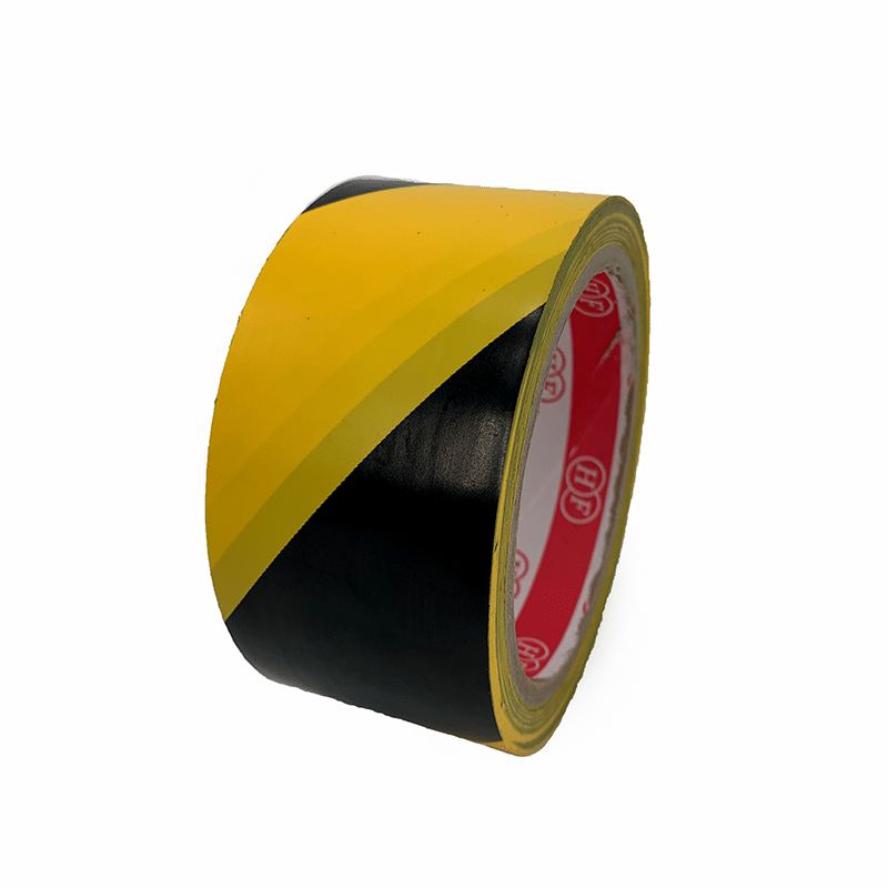 High Quality PVC tape factory manufacturing tape Cheap Pvc Yellow Printing Warning  Black Tape