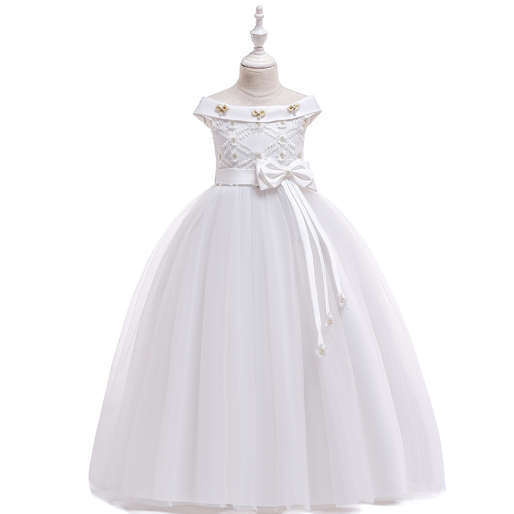 Girls Dresses 2-12 Children Clothing New Arrival Beautiful Kids Clothing Girl's Princess Long Wedding Dress