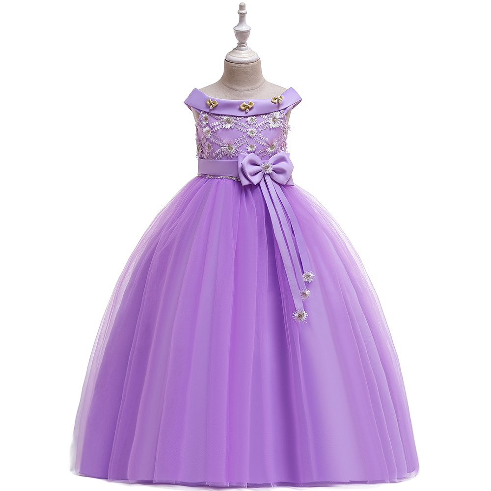 Girls Dresses 2-12 Children Clothing New Arrival Beautiful Kids Clothing Girl's Princess Long Wedding Dress