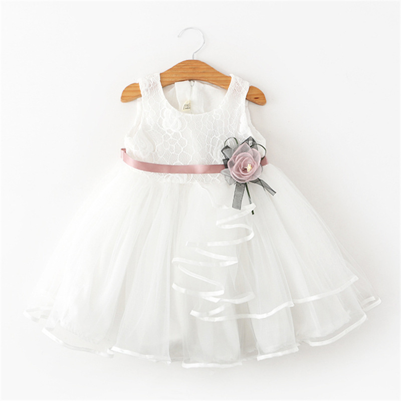 Hot Style Baby Girls Princess Lace Dress Clothes Tulle Lace Infant Party Birthday Ball Gown Dresses For Children's Clothing