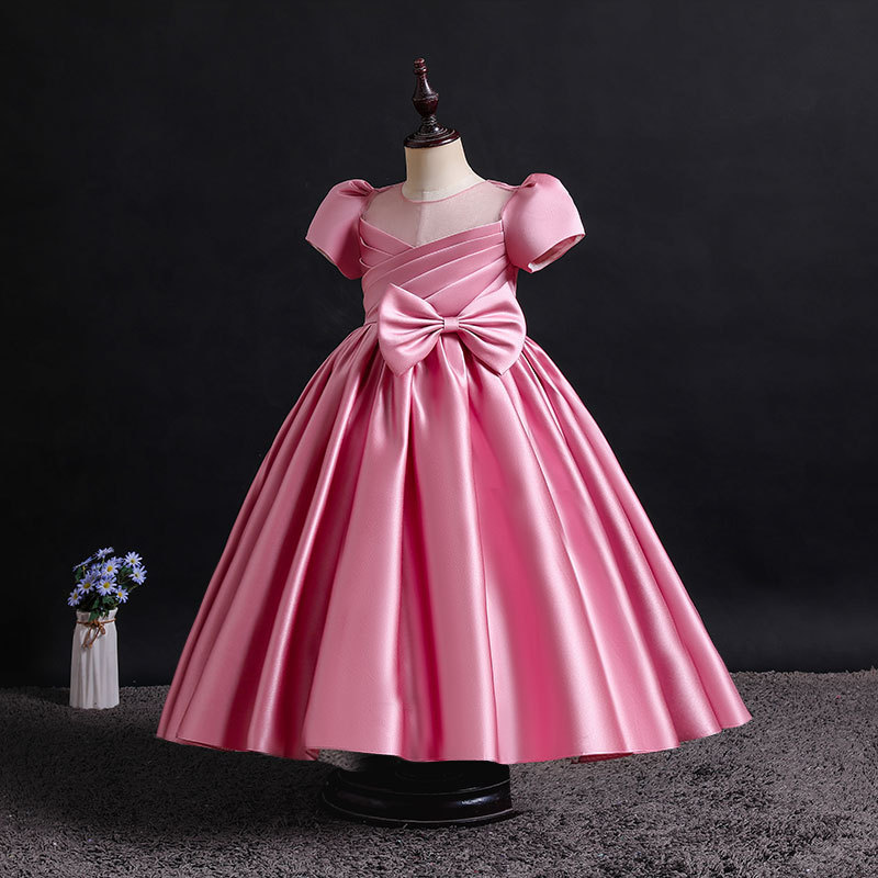 Best Selling Fashion Little Girls Autumn Fancy flower Girls Dresses 2-12 Children Clothing Formal Wedding Party Dress