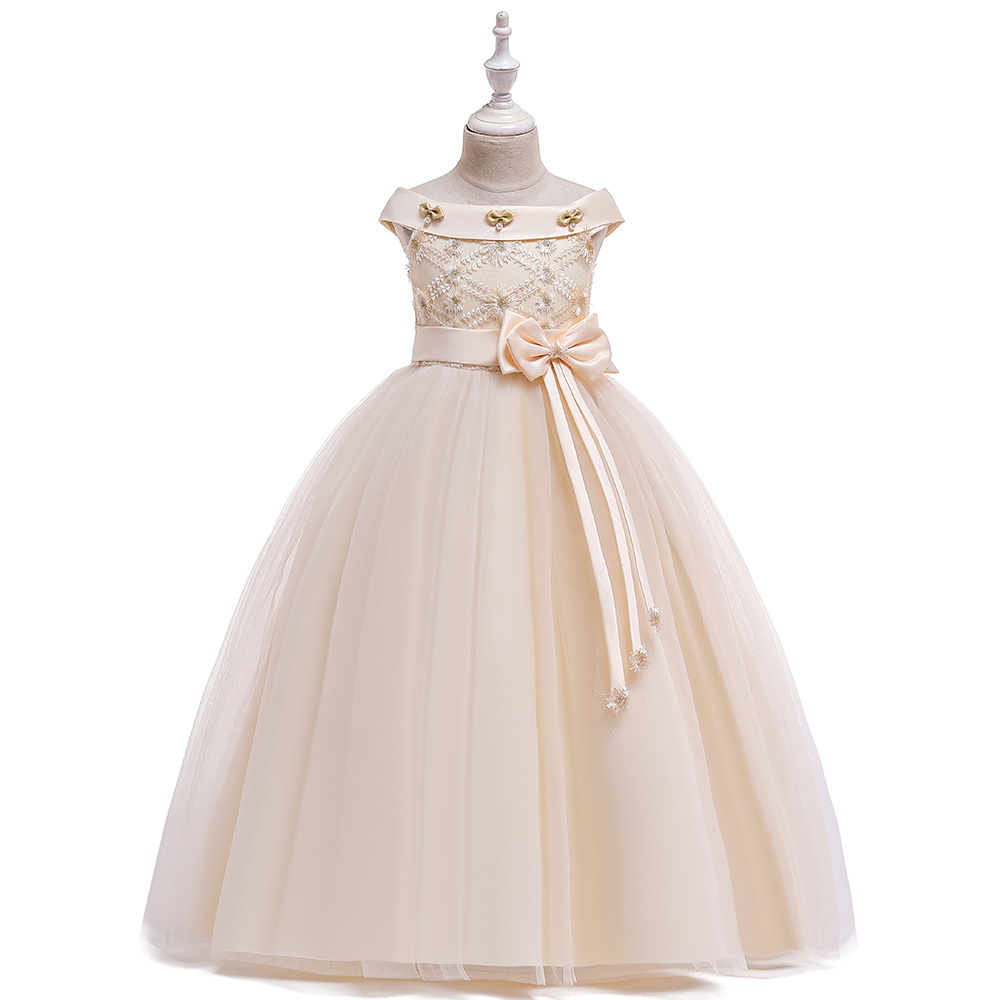 Girls Dresses 2-12 Children Clothing New Arrival Beautiful Kids Clothing Girl's Princess Long Wedding Dress