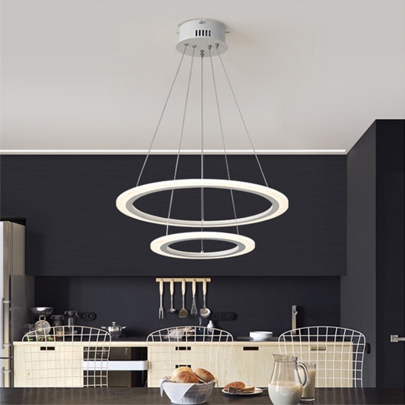 Modern Ceiling Lights Crystal Chain Chandelier Minimalist Living Room Luxury Triangle Classic LED Ring Chandelier