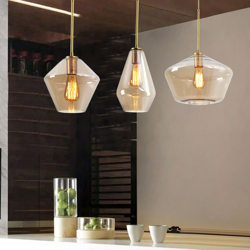 Amber Pub Ceiling Lamp Modern LED Lighting Drum Adjustable Wholesale Kids Pendant Light