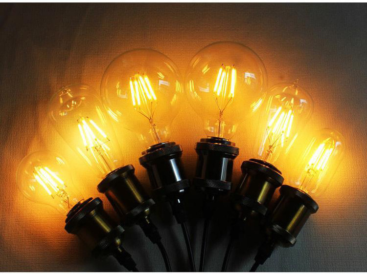 St64 LED 4W Retro Edison Light Bulb E26 E27 BASE ST21 LED Filament Light Bulb 2700 K