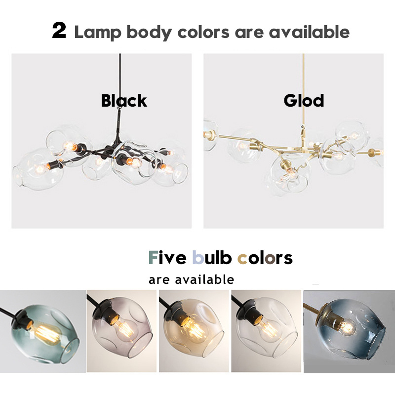 Nordic Modern Chandelier lighting Led Lamp 110V220V Industrial Ceiling Chandeliers Lighting Living Room Bedroom Light Fixtures