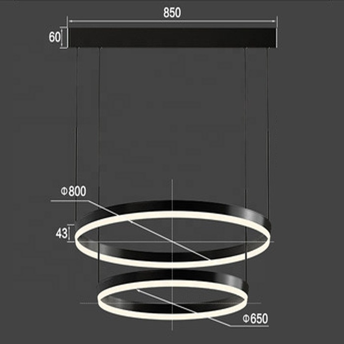 Modern LED Chandelier Dimmable Ceiling Dining Room Chandeliers Contemporary Living Room Light Fixtures