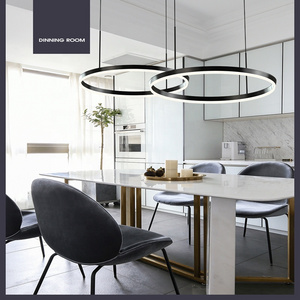 Modern LED Chandelier Dimmable Ceiling Dining Room Chandeliers Contemporary Living Room Light Fixtures