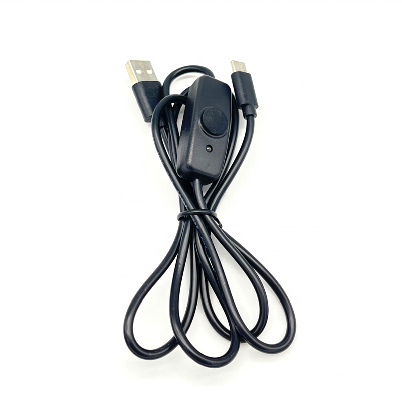 USB 2.0 A Male to Type C Power Cable With Switch ON/OFF Control for Led Light