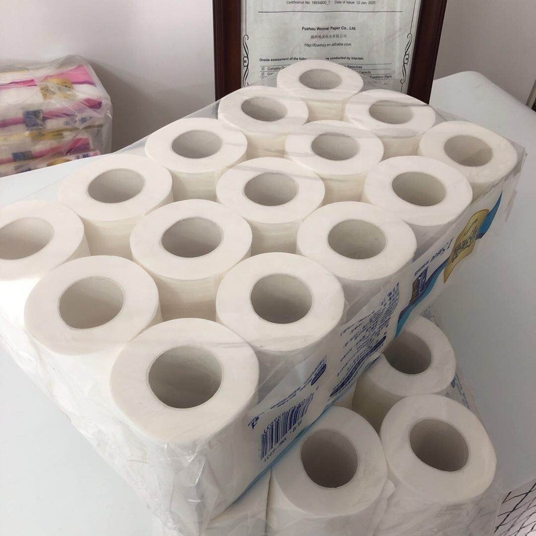 Wholesale Customized Individually Wrapped Toilette Paper with Logo print Hygienic Tissue Toilet Paper