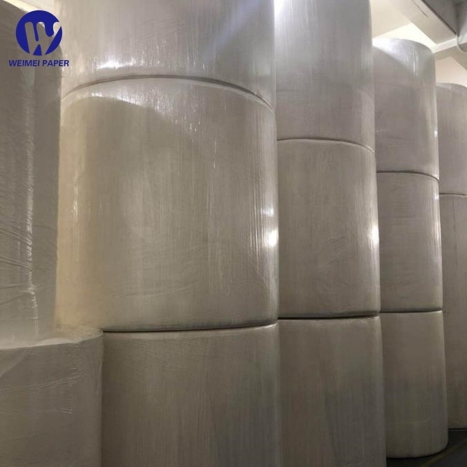 Factory wholesale mother roll toilet paper tissue paper jumbo rolls Toilet Rolls 100% Virgin wood/ Bamboo Pulp Raw Material