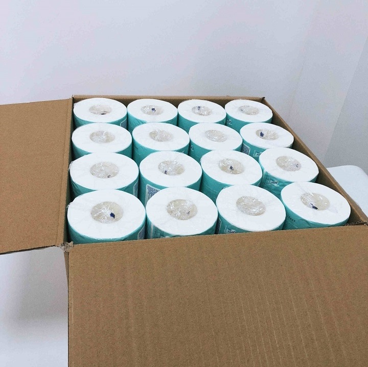 3 ply Sanitary Paper English packaging toilet paper, high quality  core bathroom tissue tissue paper ready to stock