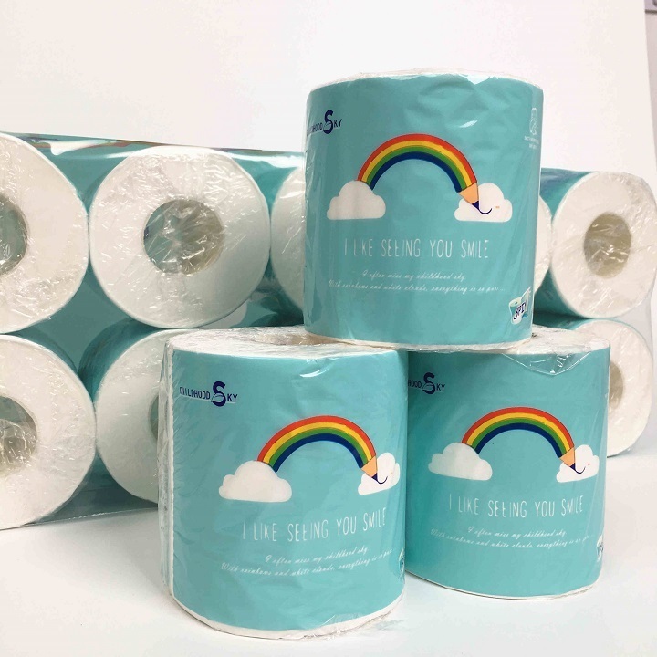 Wholesale Cheap customized  Ultra Soft and Comfortable  100% Virgin Wood Pulp made of Toilet Paper Tissue