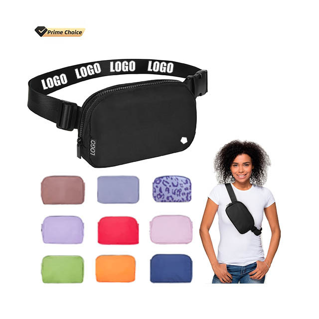 custom Wholesale sport Everywhere LULU bag belt bag Waist Women's Chest Bags custom women fanny pack crossbody nylon fanny pack