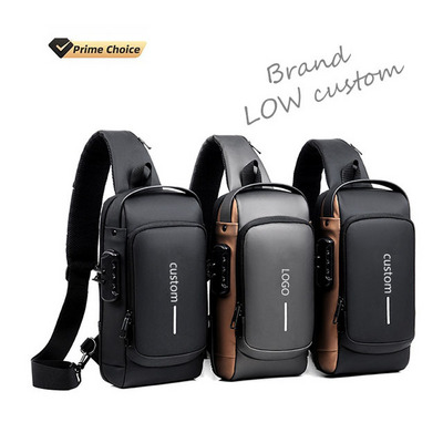 Custom Coded Lock Anti Theft Waterproof Shoulder Chest Bag motorcycle backpack Coded Lock crossbody bag men's messenger bags