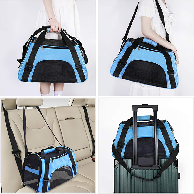 Custom cat dog travel bag Carrier Shoulder Sling handbag Breathable Portable pet bag travel