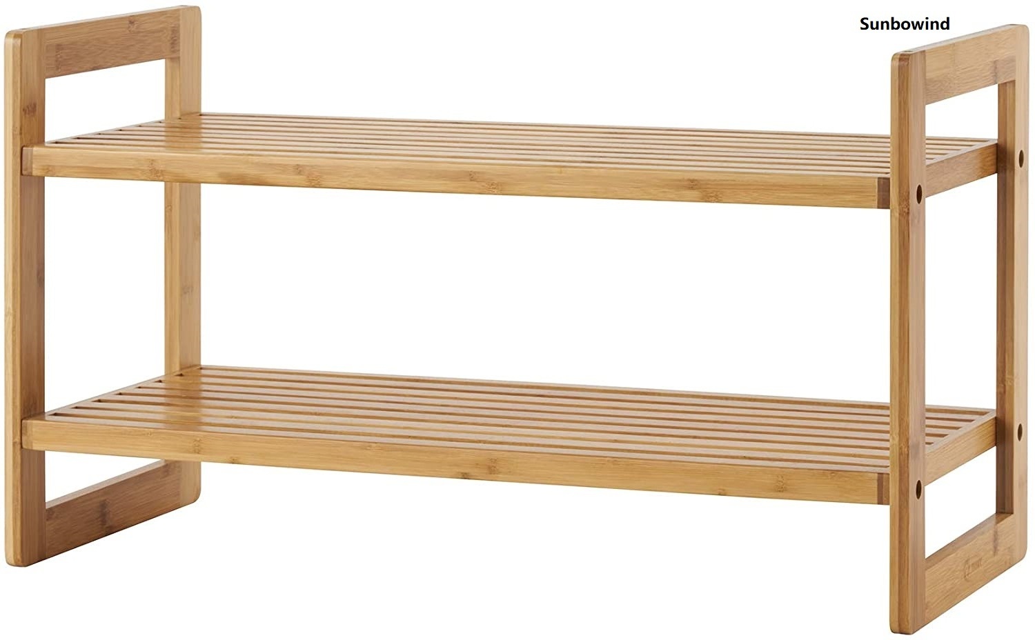 Sunbowind High Quality Eco- friendly Bamboo  Stackable Shoe Rack