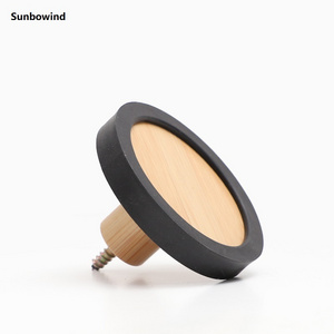 Sunbowind High Quality Creative Bamboo Round Wall Hook