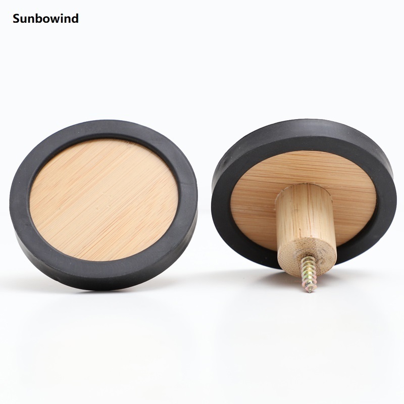 Sunbowind High Quality Creative Bamboo Round Wall Hook