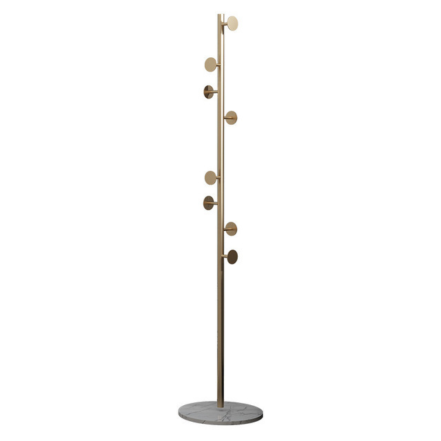 Fashionable Coat Rack with Marble Stand for Hat Bag