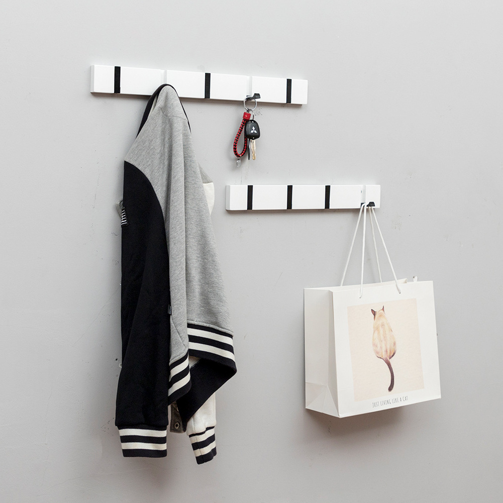 Creative Foldable Hooks Coat Rack Wall Mounted Hanger