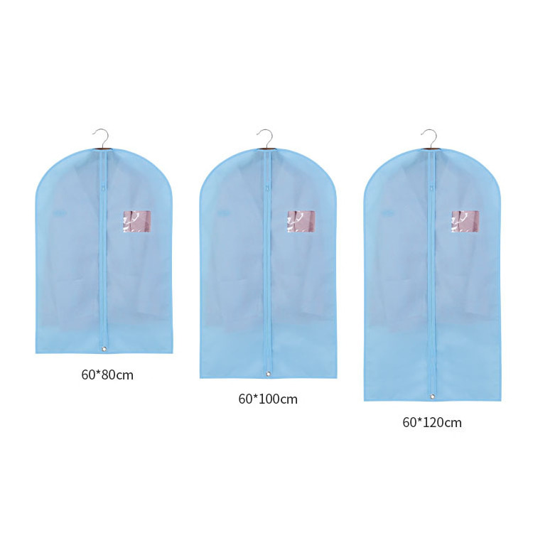 High Quality Foldable Non-Wowen Anti-dust Wedding Dress Gown Garment Bag Storage with Clear Zipped