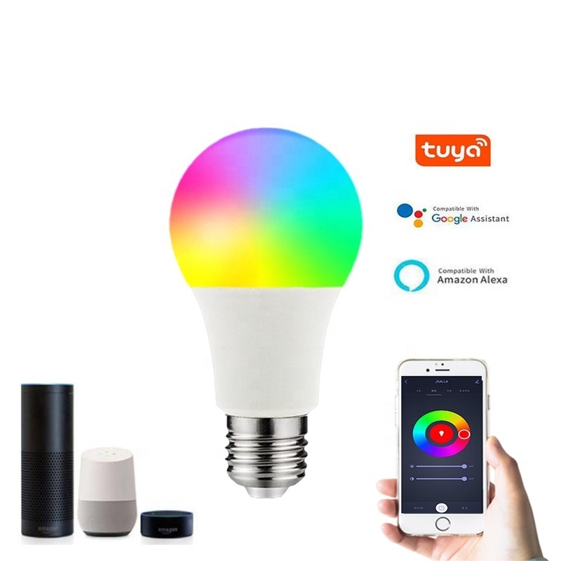 WIFI 12W Alexa Google home light app control smart bulbs Magic Bedside Multi Coloured LED Lights Tuya Smart Bulb