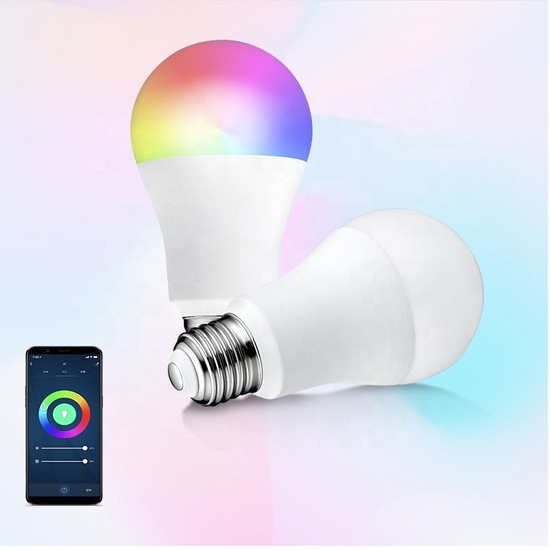 WIFI 12W Alexa Google home light app control smart bulbs Magic Bedside Multi Coloured LED Lights Tuya Smart Bulb