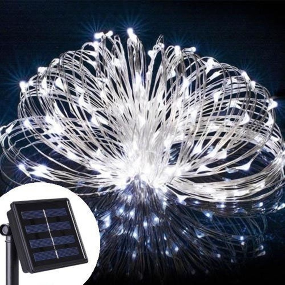 7m/12m/22m/32m LED Outdoor Solar String Lights solar lamp for Fairy Holiday Christmas Party Garland Lighting