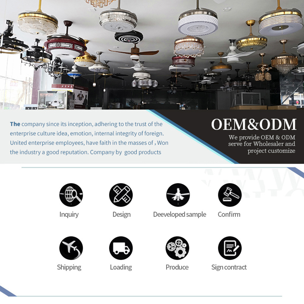 Industrial style bedroom ceiling fan light living room dining room nordic ceiling fan light modern trend line fan chandelier