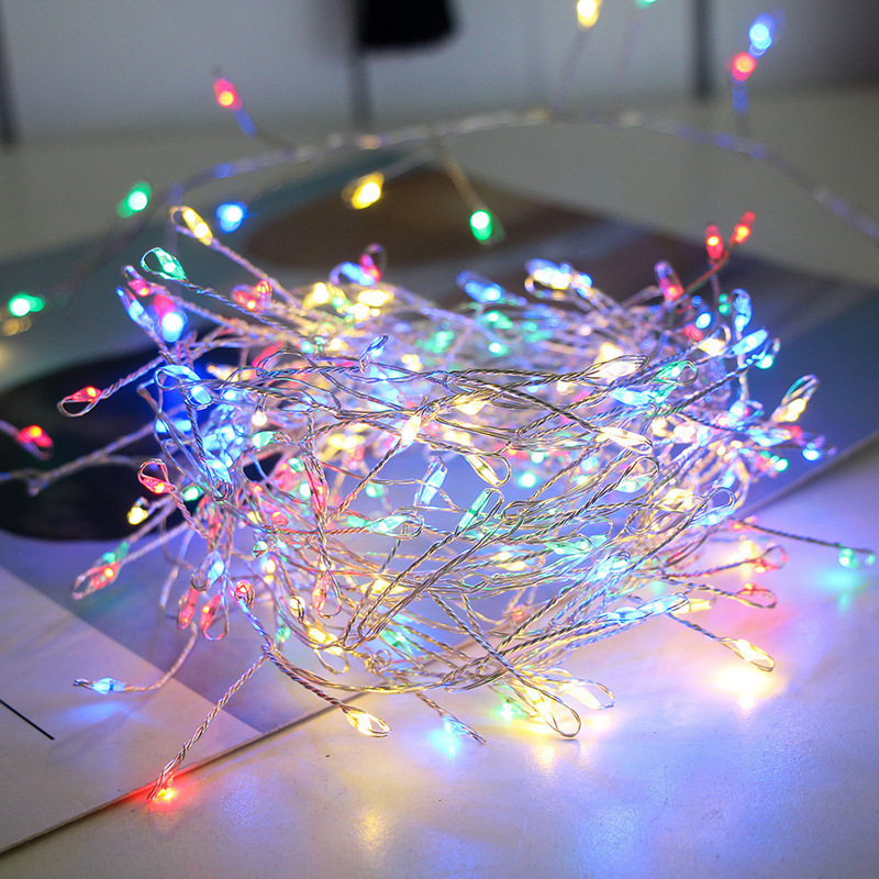 300 Leds 9m Garland Firecracker Outdoor Copper Wire Battery Operated Led Fairy Cluster String Lights With USB Remote Control