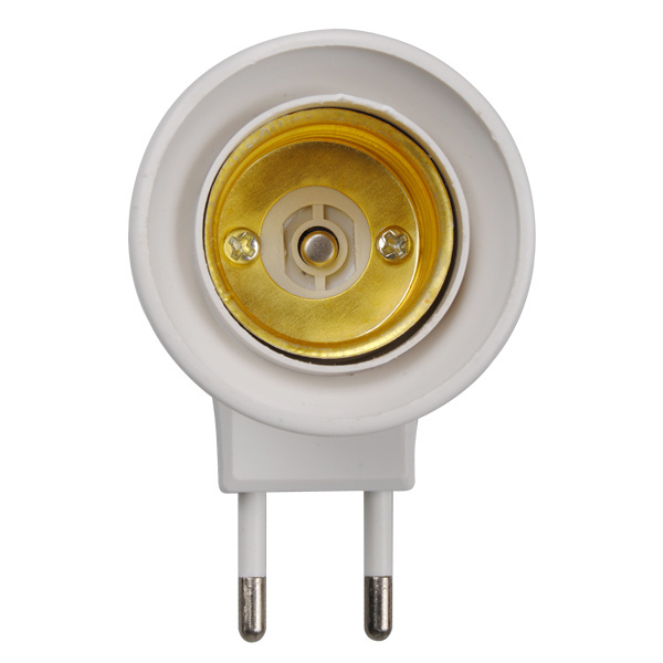 Vietnam Thailand E27 Lamp Base Socket 250V 6A White EU Plug Night Light With Power Control Switch Light Base