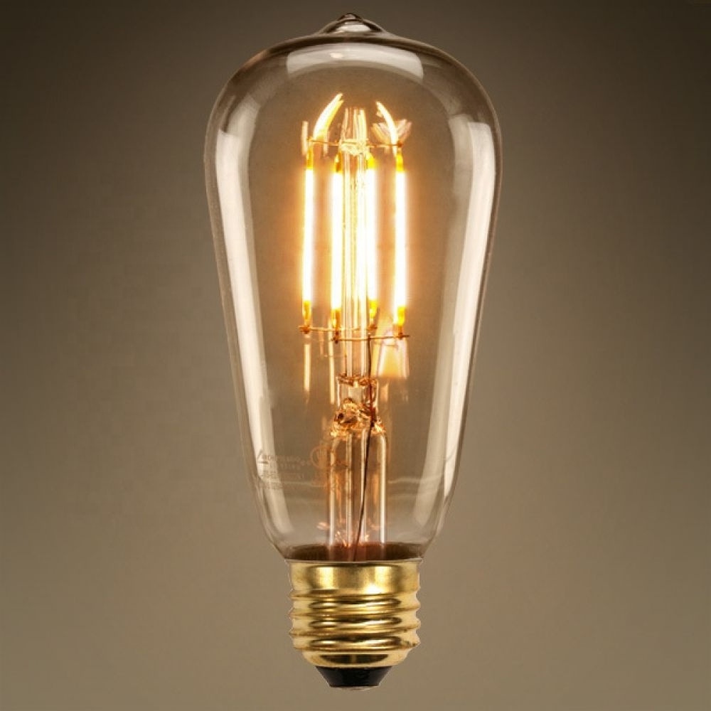 Edison bulbs e27 filament lamp creative transparent ST64 retro tungsten filament Amazon led bulb High-efficiency bulb