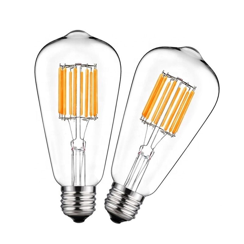 Edison bulbs e27 filament lamp creative transparent ST64 retro tungsten filament Amazon led bulb High-efficiency bulb