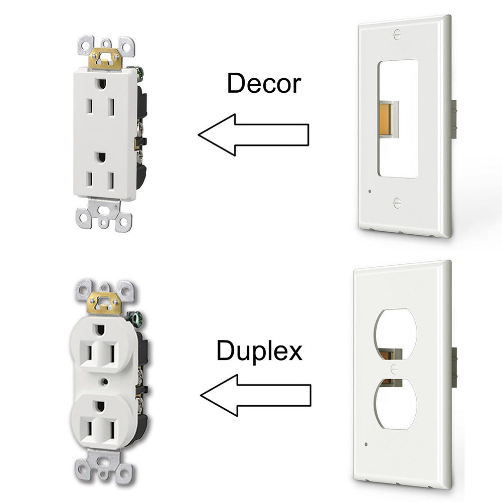 American Standard White Color Wall Socket Popular Household Item Smart On/Off Night Light Single Pole Switch Max. Voltage 110V